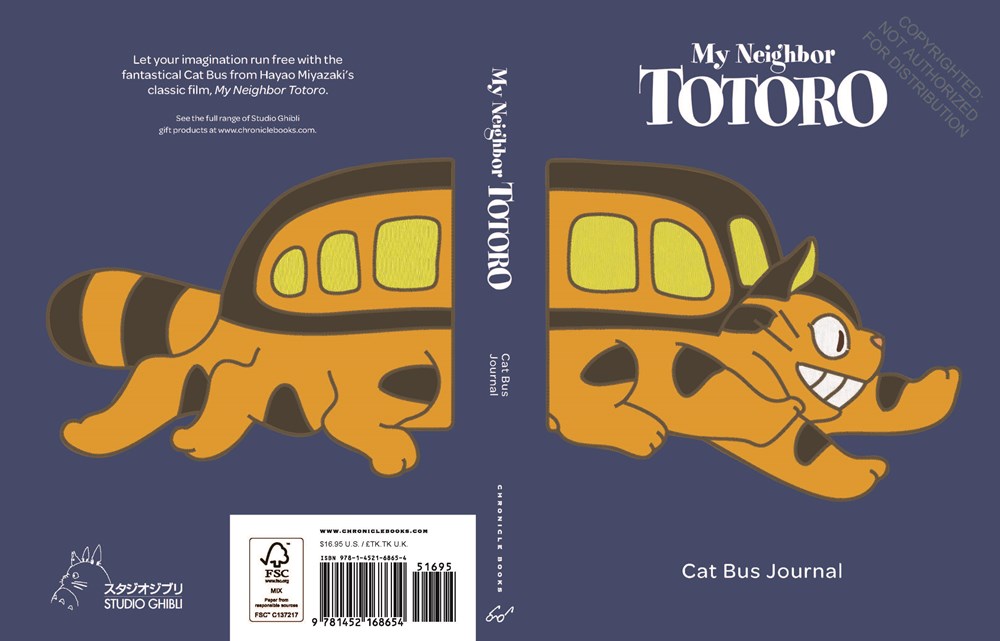 Studio Ghibli My Neighbor Totoro: Cat Bus Plush Journal  - 2