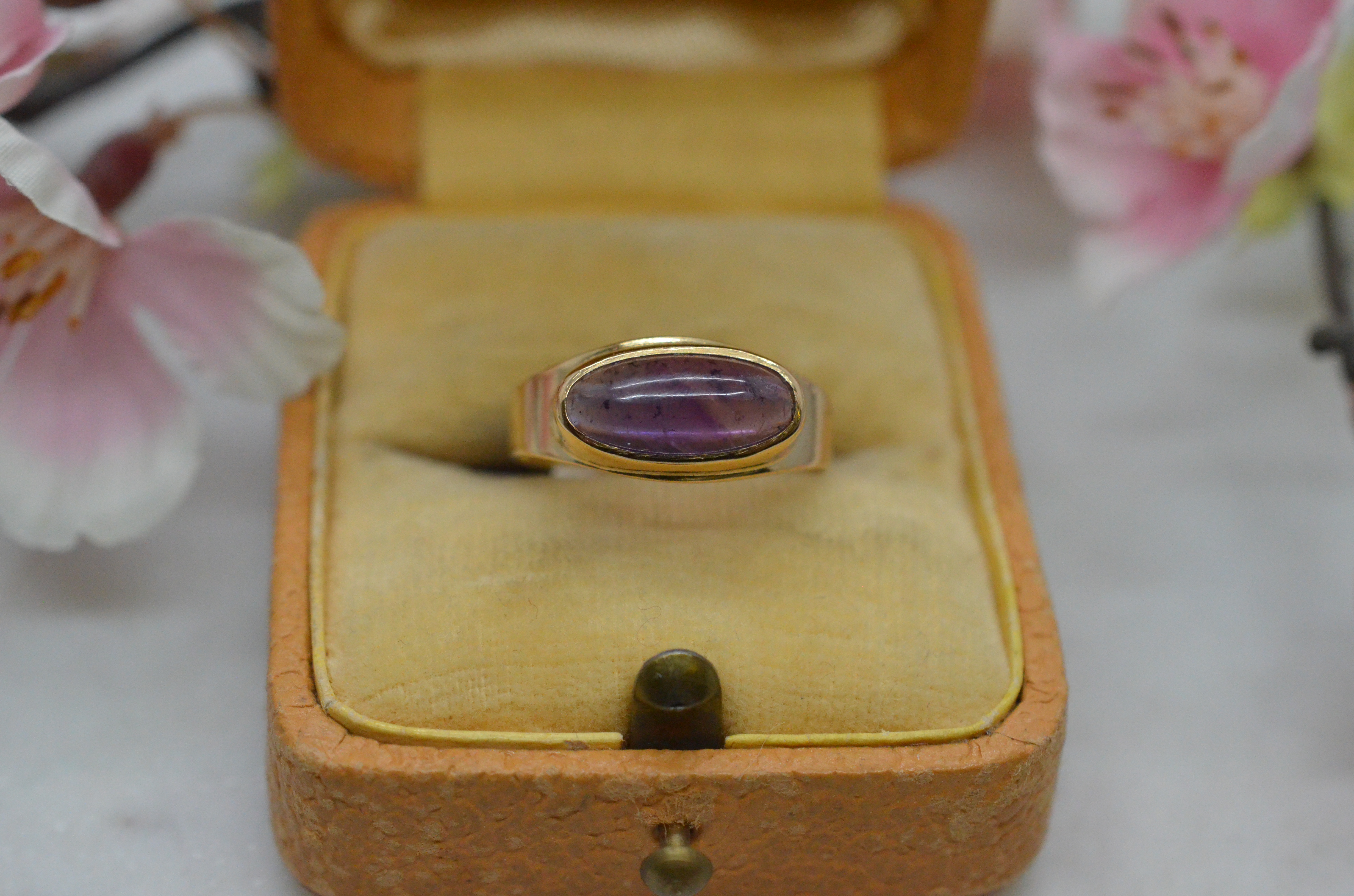 Vintage 18k ring med ametist, 1964 - 2