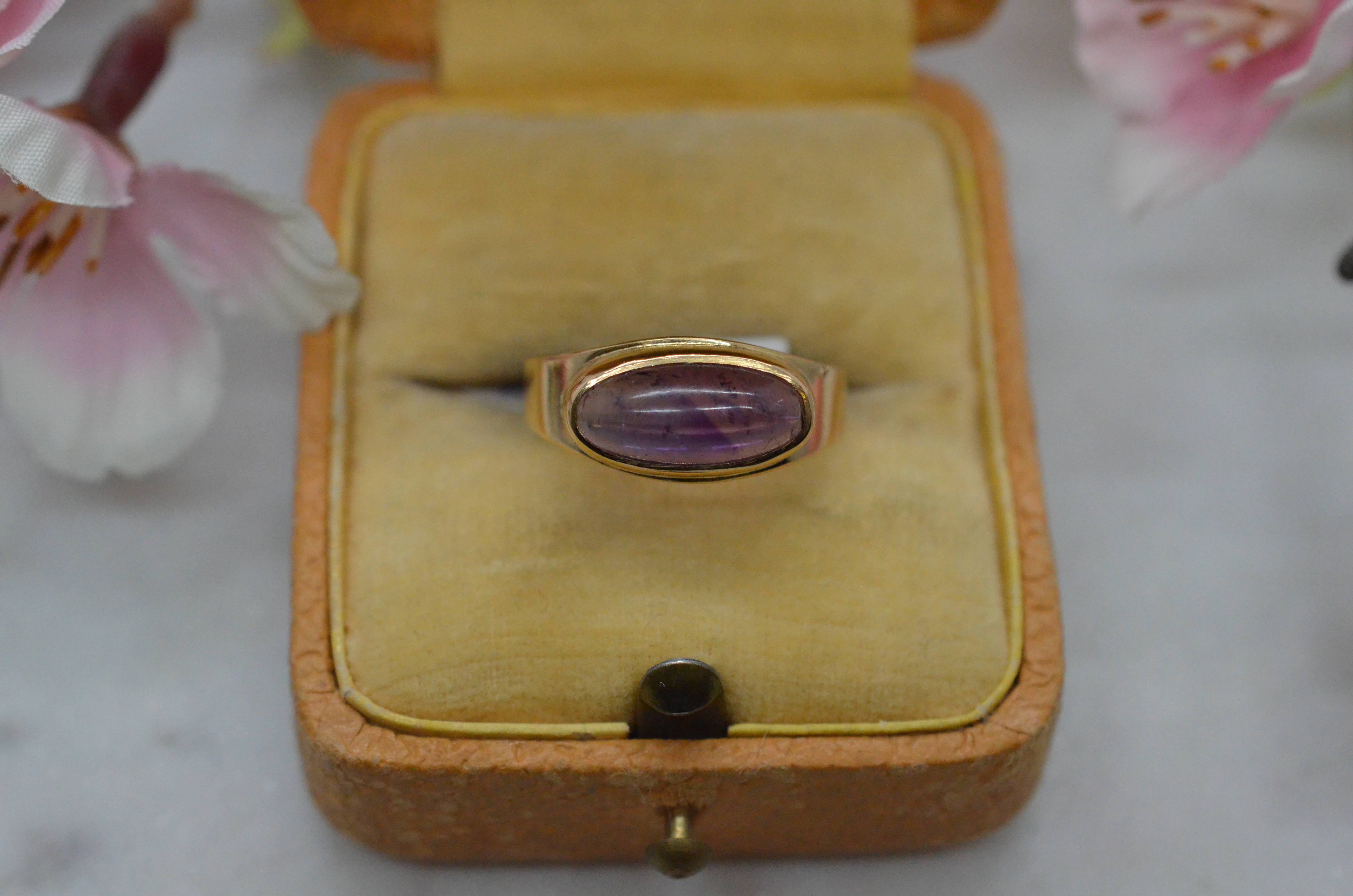 Vintage 18k ring med ametist, 1964 - 3