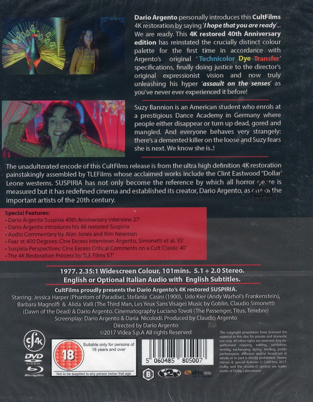 Suspiria (ej svensk text) (Blu-ray + DVD) - 2
