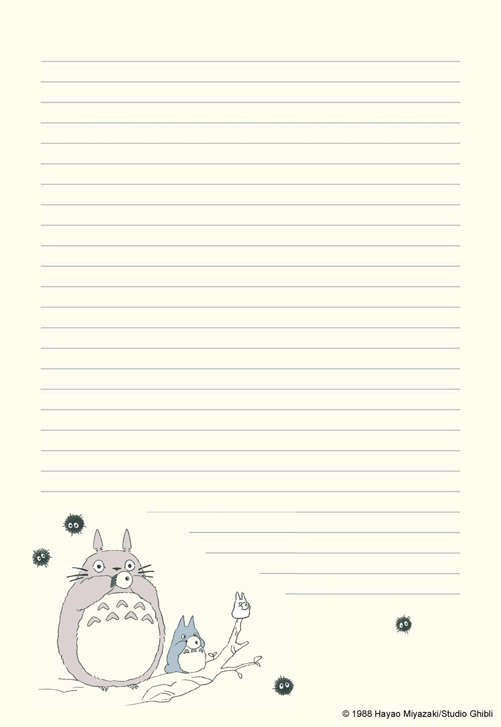 Studio Ghibli My Neighbor Totoro Stationery Set - 4