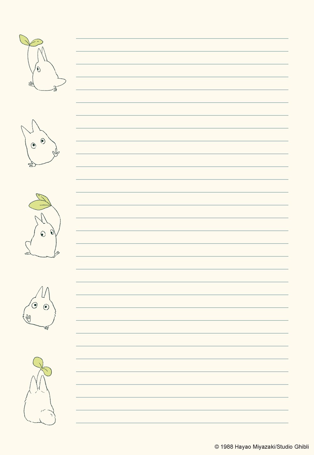 Studio Ghibli My Neighbor Totoro Stationery Set - 7
