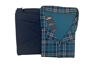 Pyjamas set grön/blå XL  Säljes endast Online