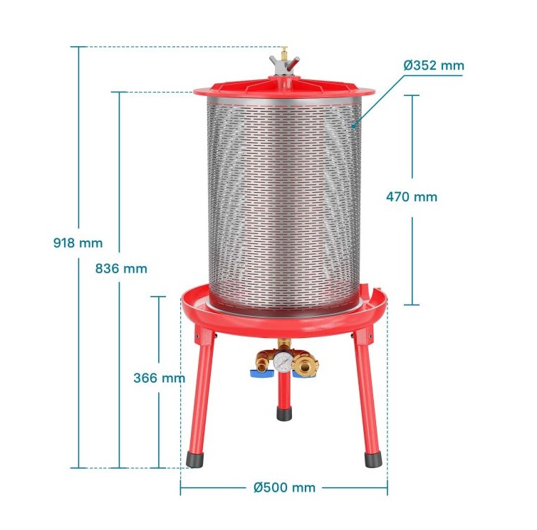 vanddrevet hydropresse 40 L - 14
