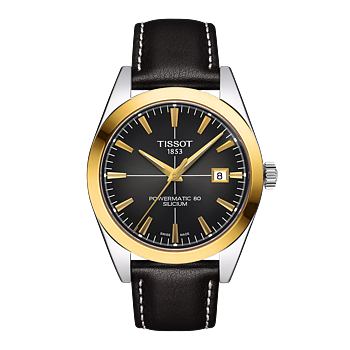 Tissot Gentleman Powermatic 80 Silicium Solid 18K Gold Bezel  T927.407.46.061.01