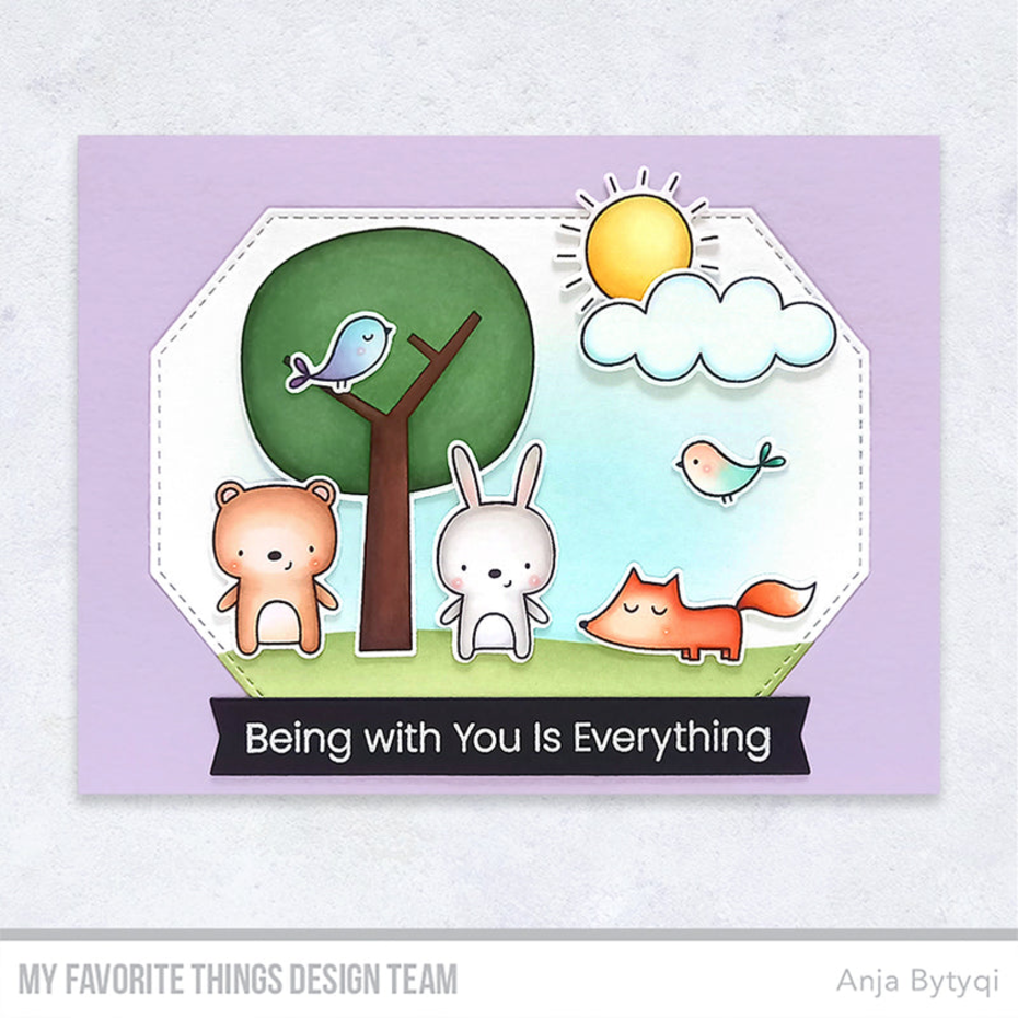 MY FAVORITE THINGS -I'm Glad We Fit STAMP & DIE SET - 5