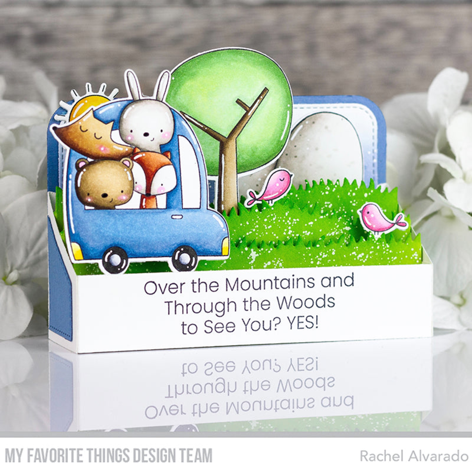 MY FAVORITE THINGS -I'm Glad We Fit STAMP & DIE SET - 4