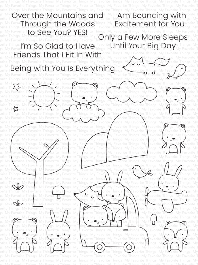 MY FAVORITE THINGS -I'm Glad We Fit STAMP & DIE SET