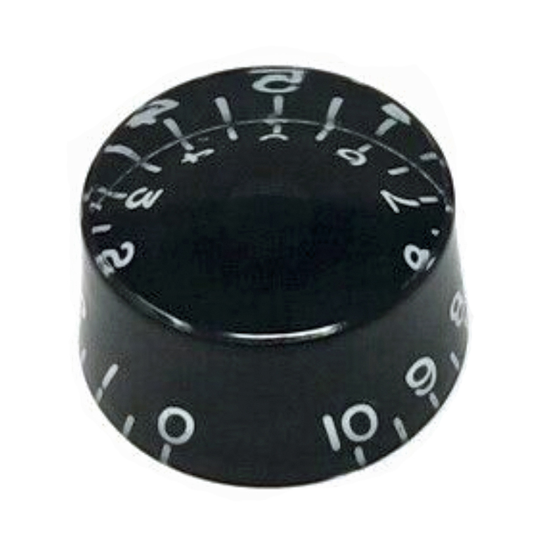 Speed Knob For Les Paul, Black Inch size (Left Handed)