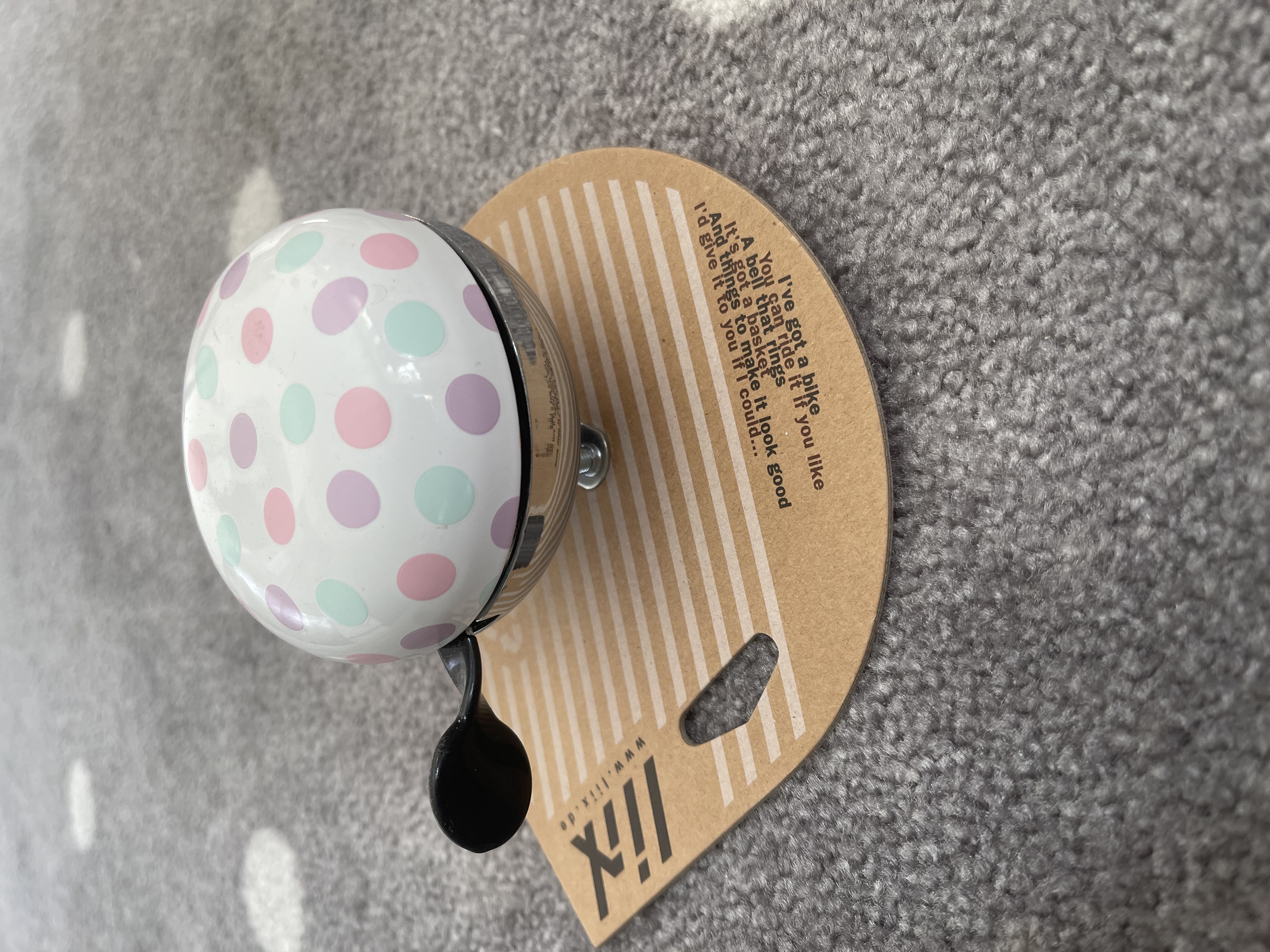 Ringklocka Cykel - Prickar Pastell Mix, Liix - 6