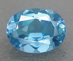Piedra preciosa de topacio azul suizo natural ovalada de alta calidad de 1,47 ct