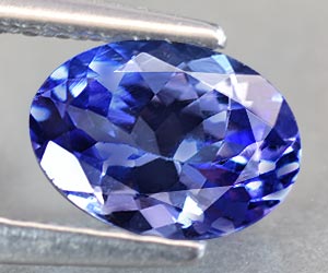 Gema de tanzanita natural suelta de 0,76 ct, rara y de primera calidad. - 2