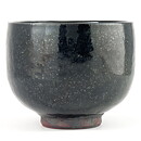 Isak Isaksson (2000s) Unique Chawan Bowl with Black Glaze 11 cm  #4