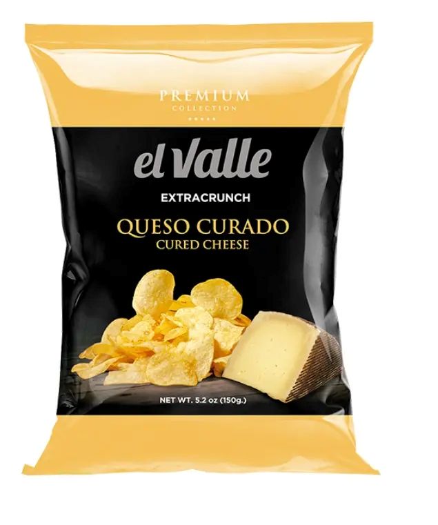 El Valle Potatischips Queso Curado Ost, 150 g