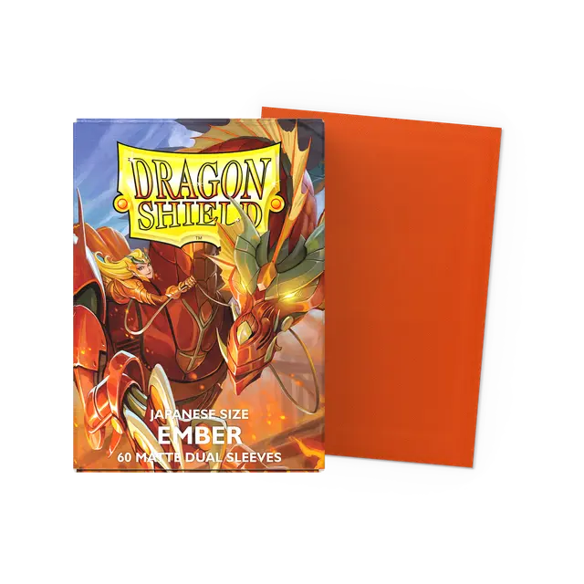 Dragon Shield: Ember - Matte Dual Sleeves - Japanese Size