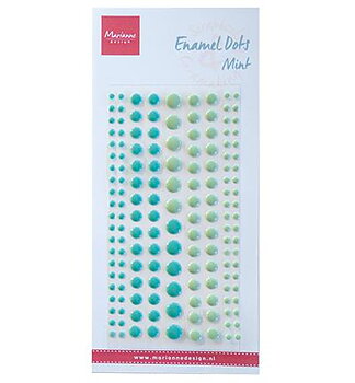 MD Enamel Dots -Two Mint