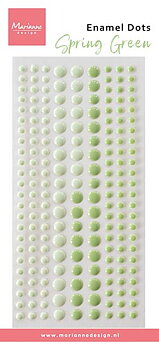 MD Enamel Dots -Duotone Spring Green