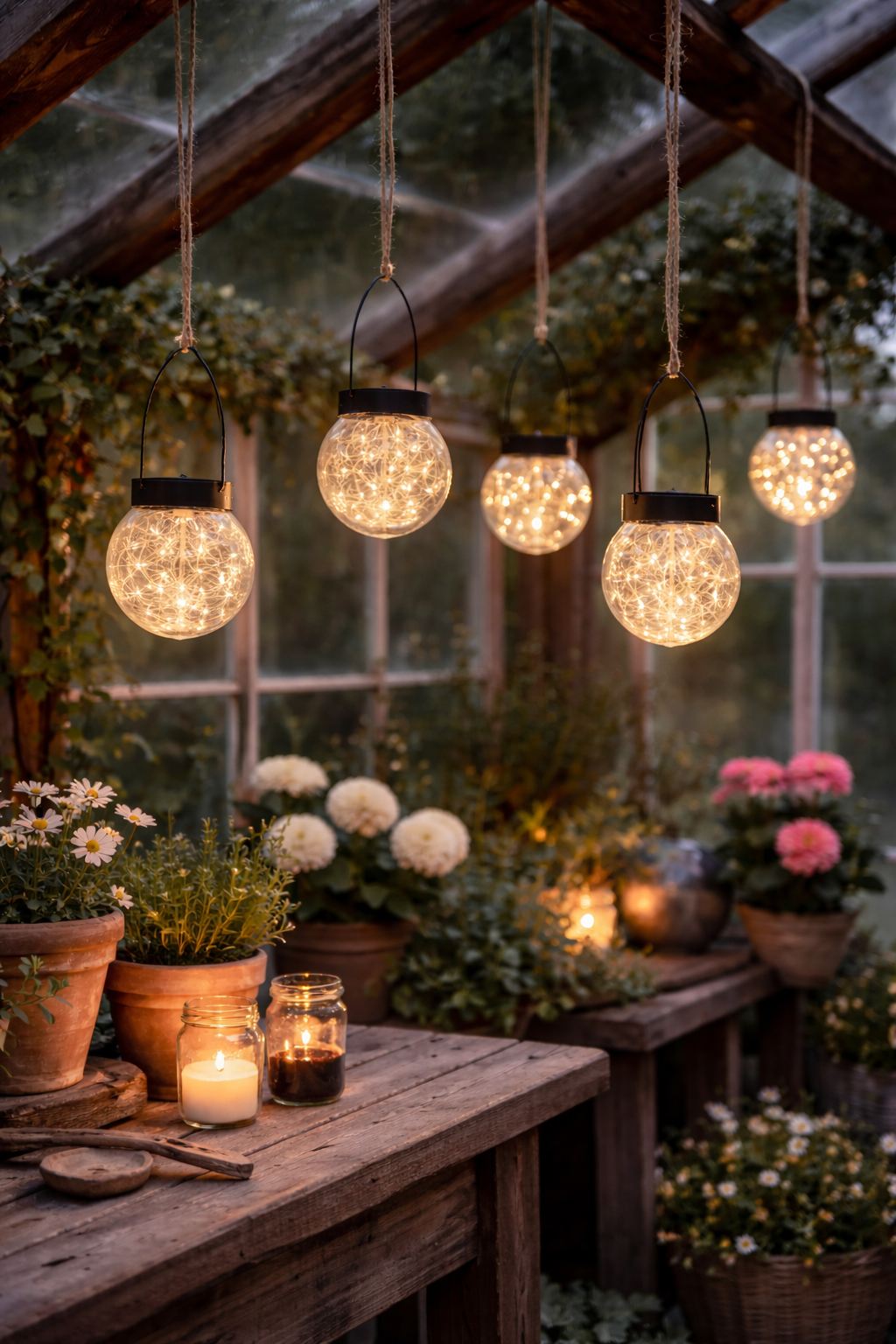 Hängande solcellslampa Glory 12 cm