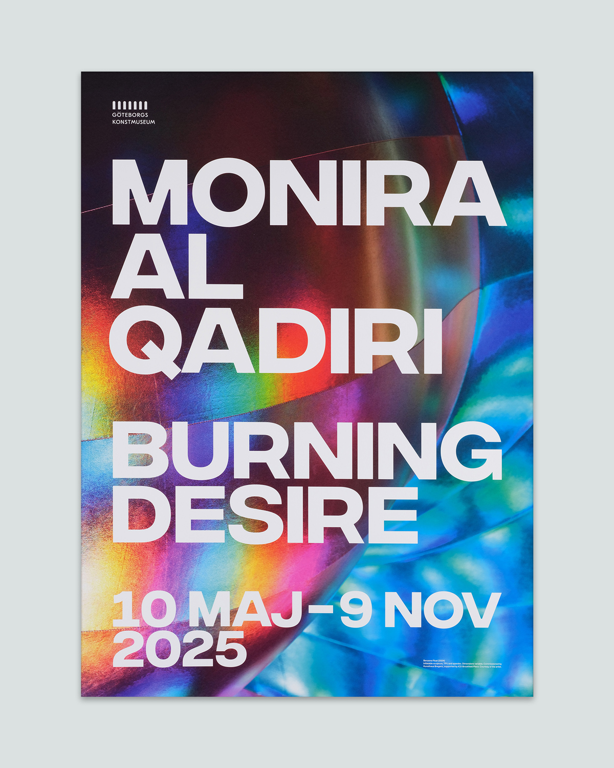 Utställningsaffisch,  Monira Al Qadiri 