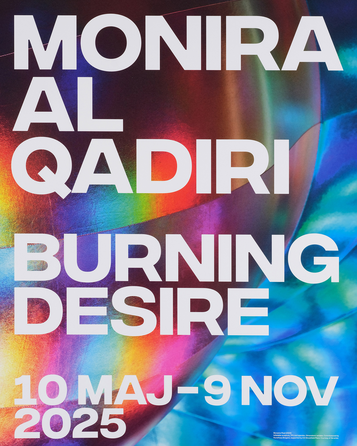 Utställningsaffisch,  Monira Al Qadiri 