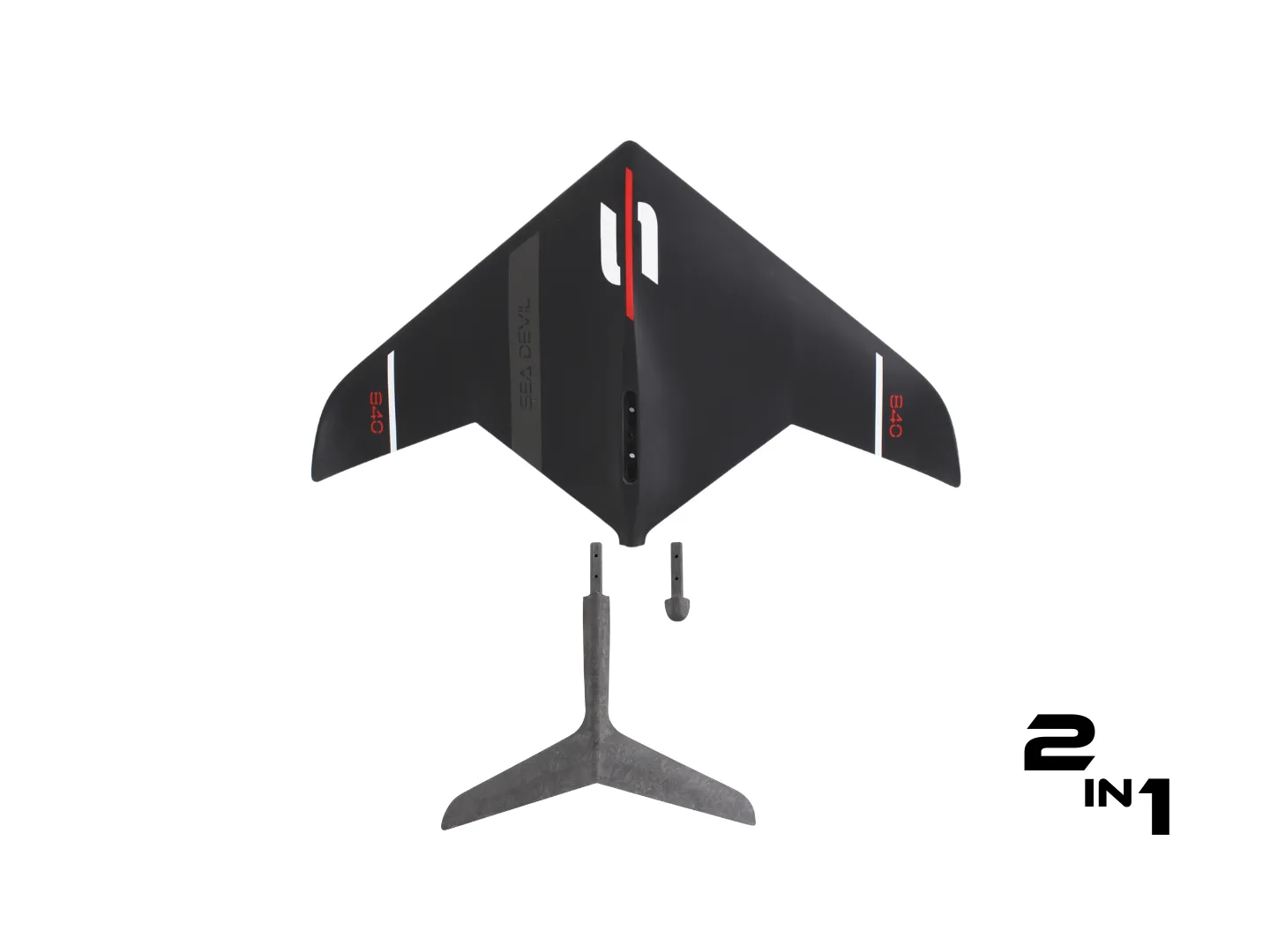 SD840/83 - SABFOIL SEA DEVIL 840 FULL SET | MODULAR HYDROFOIL 2-IN-1 + KRAKEN MAST 83 - 2