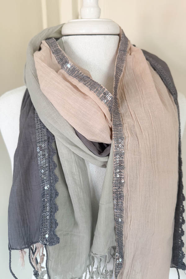 Culture - De Burgues Scarf Rose Dust Mix  - 2