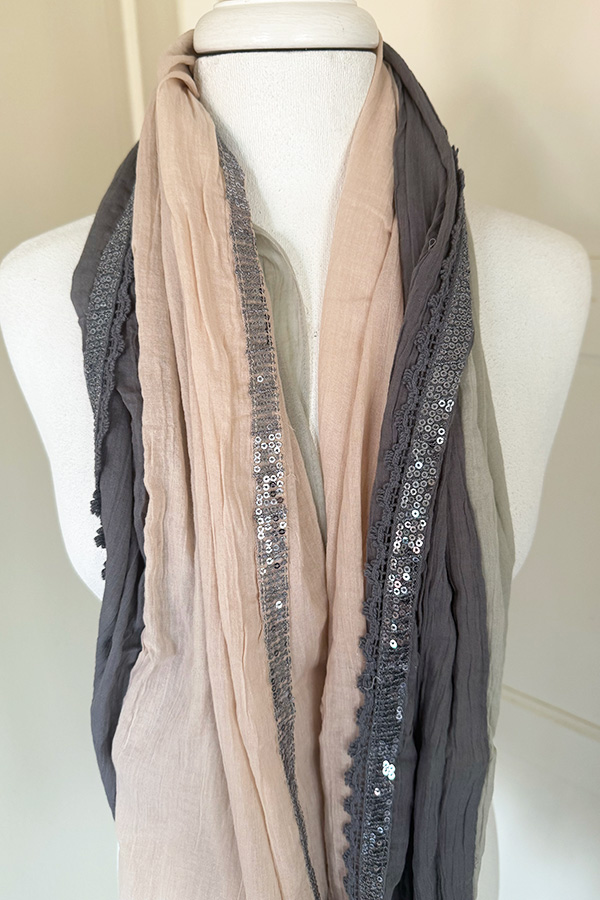 Culture - De Burgues Scarf Rose Dust Mix  - 6