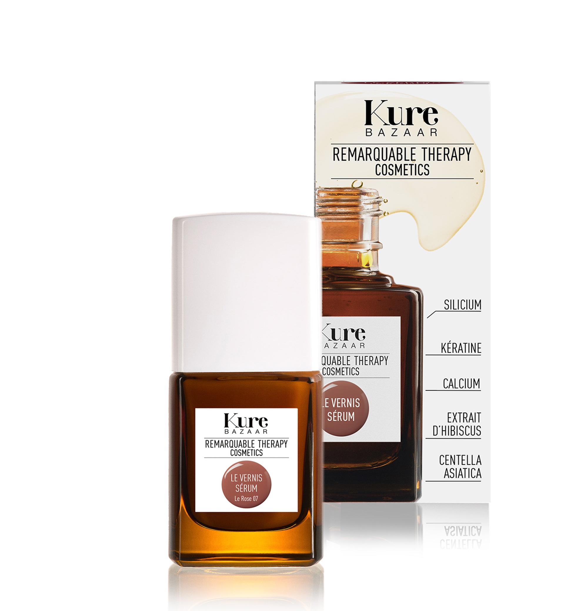 Kure Bazaar Remarquable Therapy Strengthening Nail Polish, Le Rose 07, 10ml - 3