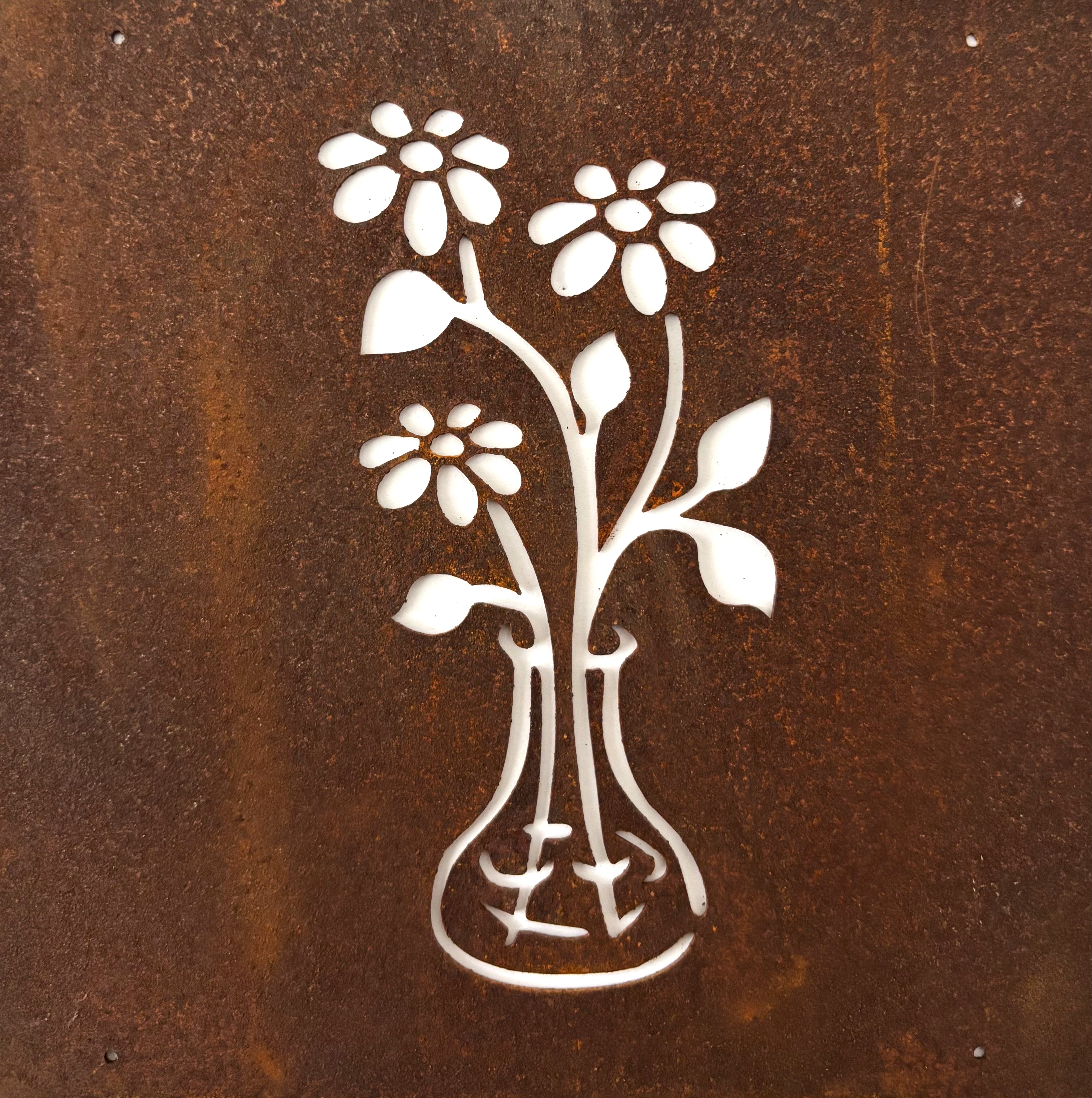 Trädgårdsskylt - Blommor i vas - 3