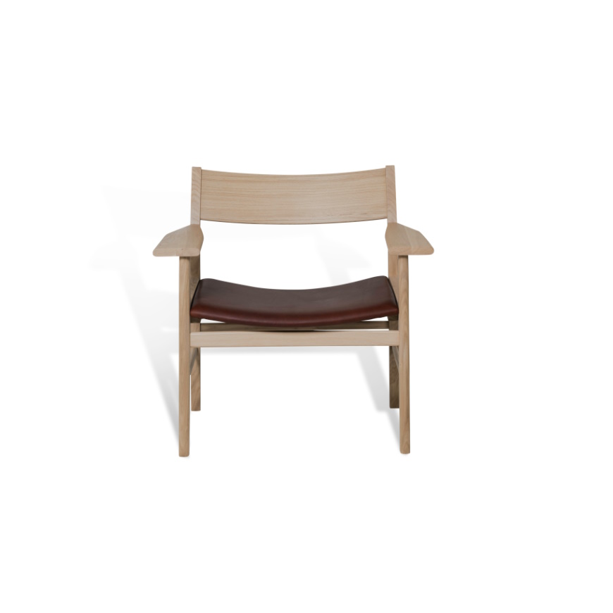 Lounge stol SIZA vitpigmenterad ek Mavis - 2