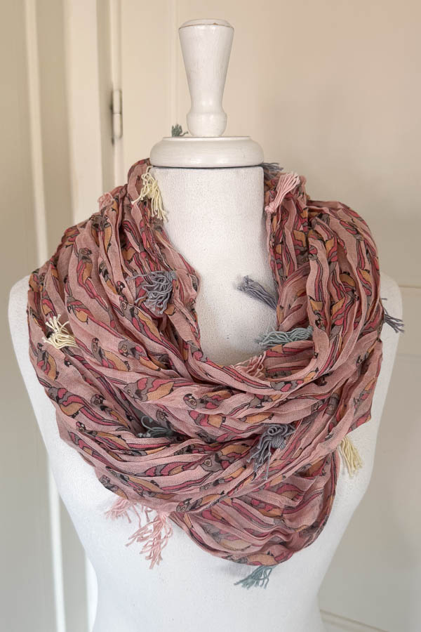 Culture - Rosenquist Tube  Scarf Pink  Combo