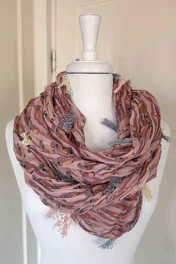 Culture - Rosenquist Tube  Scarf Pink  Combo - 6