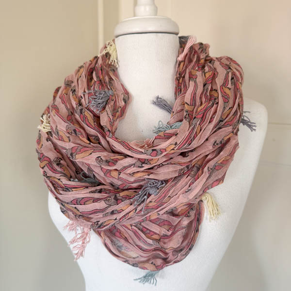 Culture - Rosenquist Tube  Scarf Pink  Combo - 4