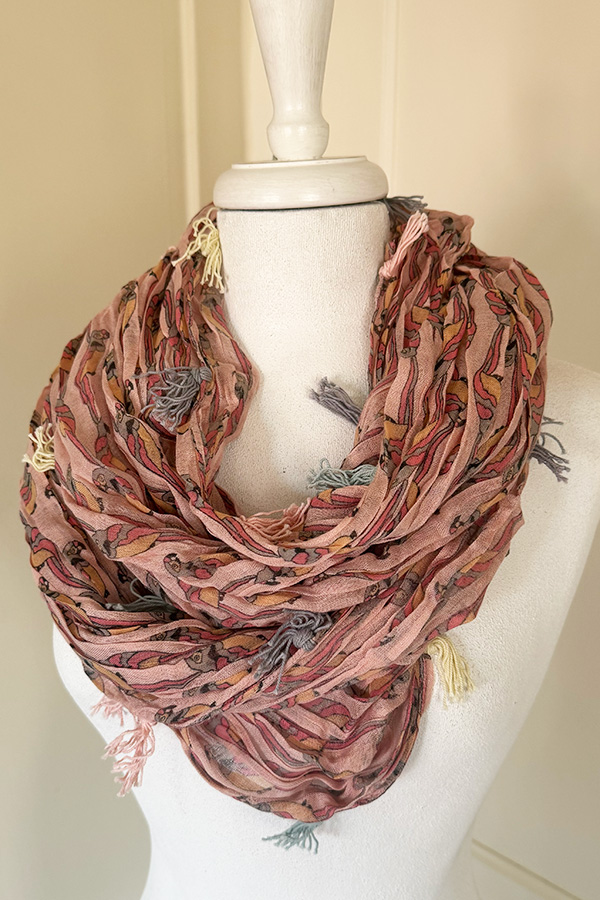 Culture - Rosenquist Tube  Scarf Pink  Combo - 5