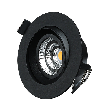 DESIGNLIGHT MPT-306B 7,4W Vinklingsbar 3000K 6-pack Svart