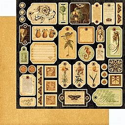 Graphic 45 Botanicabella collection -Botanicabella Tags 