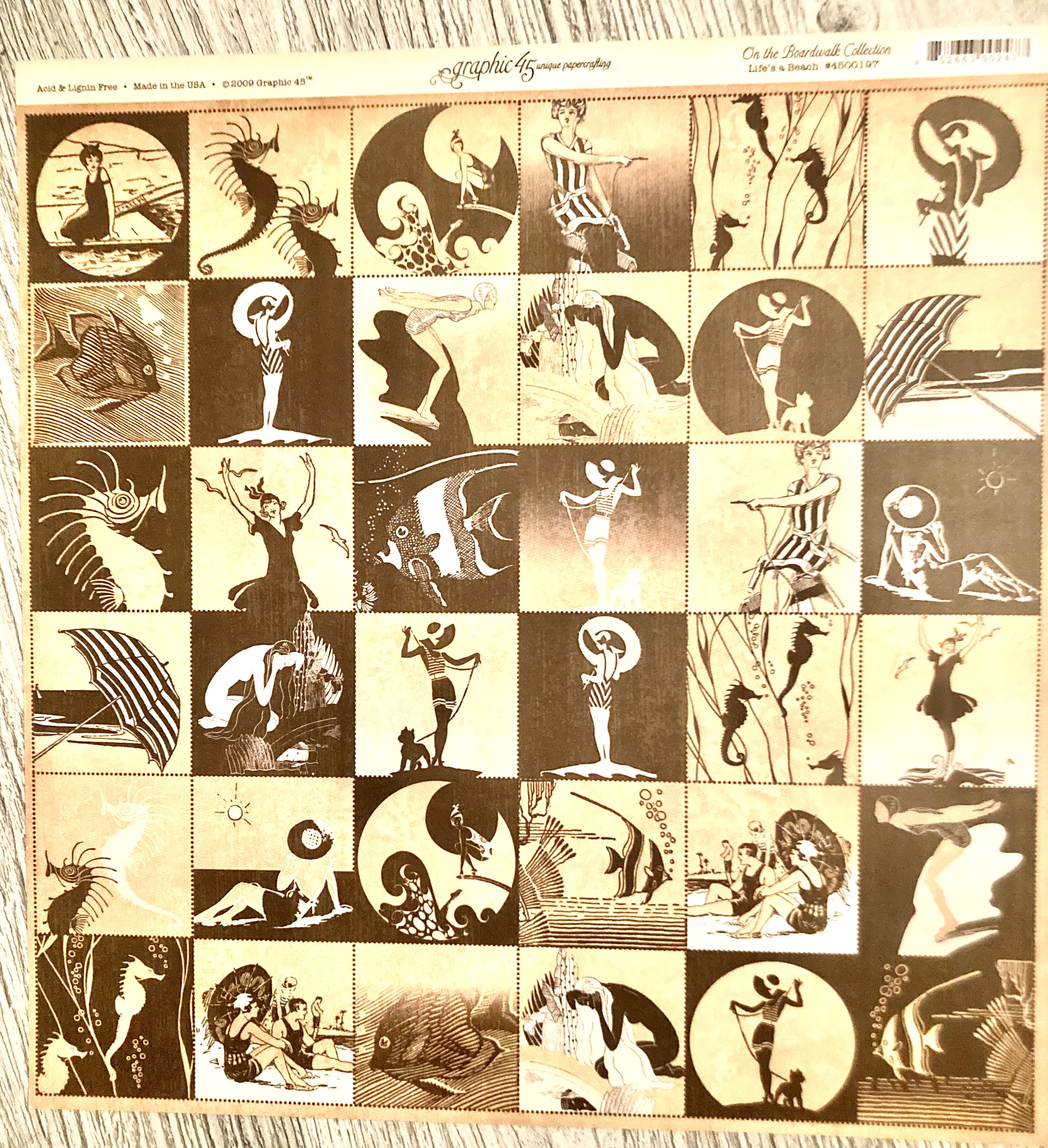 Graphic 45 On the Boardwalk collection -Life's a Beach