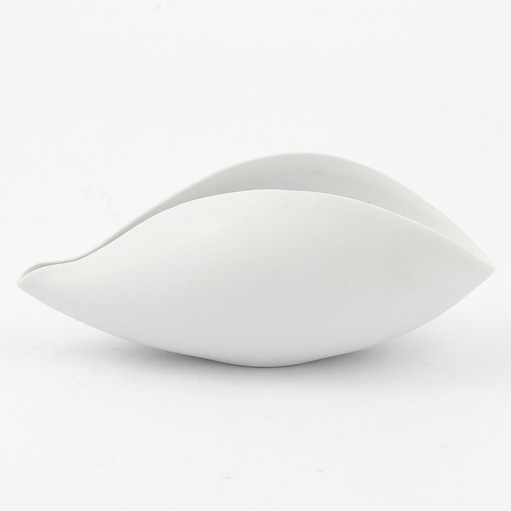 スティグ・リンドべリ Vecklaシリーズ  曲線美の白いボウル Bowl 1950年  18cm (3)