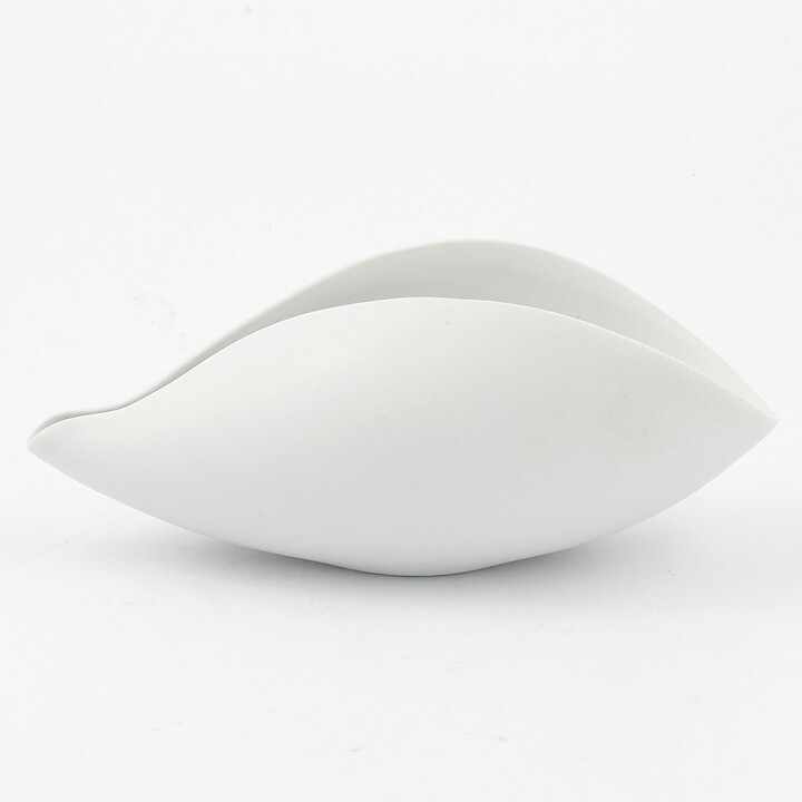 Stig Lindberg (Veckla 1950) White Sculptural Bowl 18 cm (3)