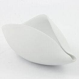 スティグ・リンドべリ Vecklaシリーズ  曲線美の白いボウル Bowl 1950年  18cm (3)