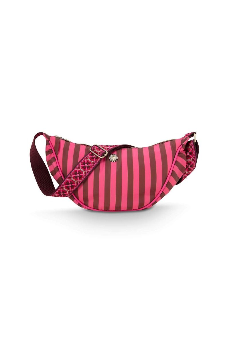Body bag / Randig /Rosa