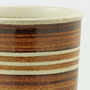 Britt-Louise Sundell (Hambo 1960s) White/Brown Cylinder Vase 18 cm