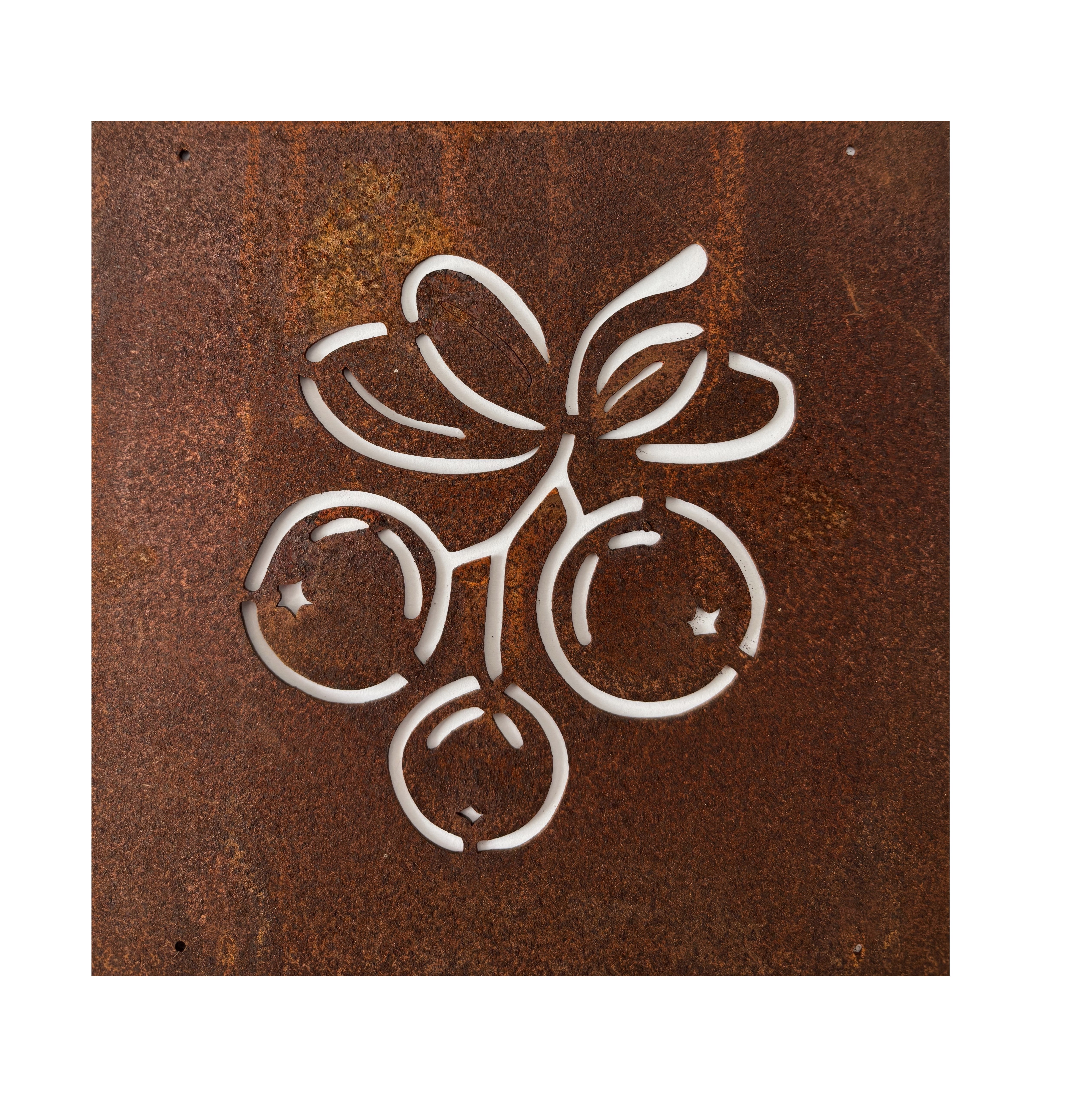 Rostig skylt till armeringsnät LINGON 14 cm