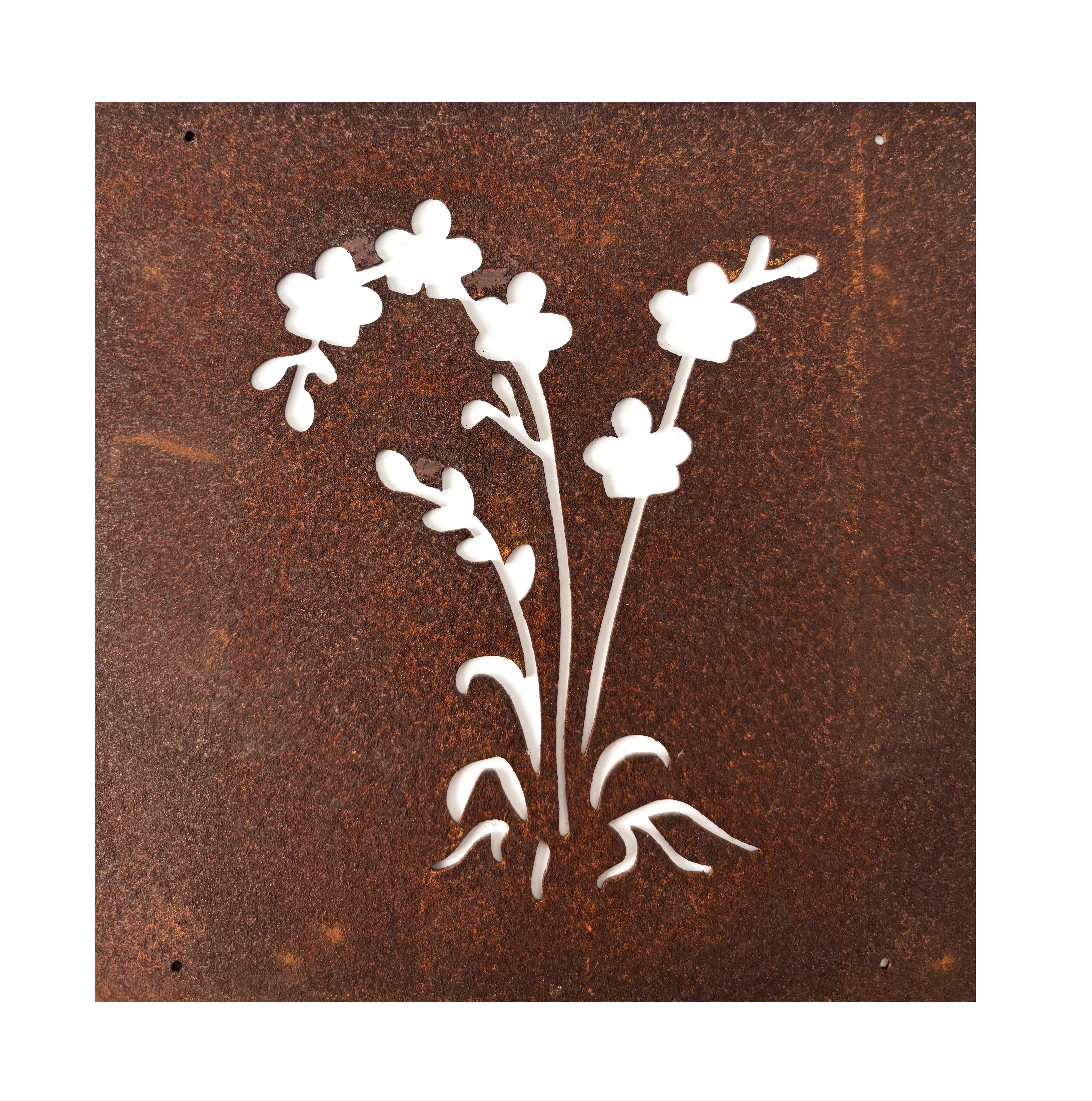 Rostig skylt till armeringsnät ORKIDÉ 14 cm