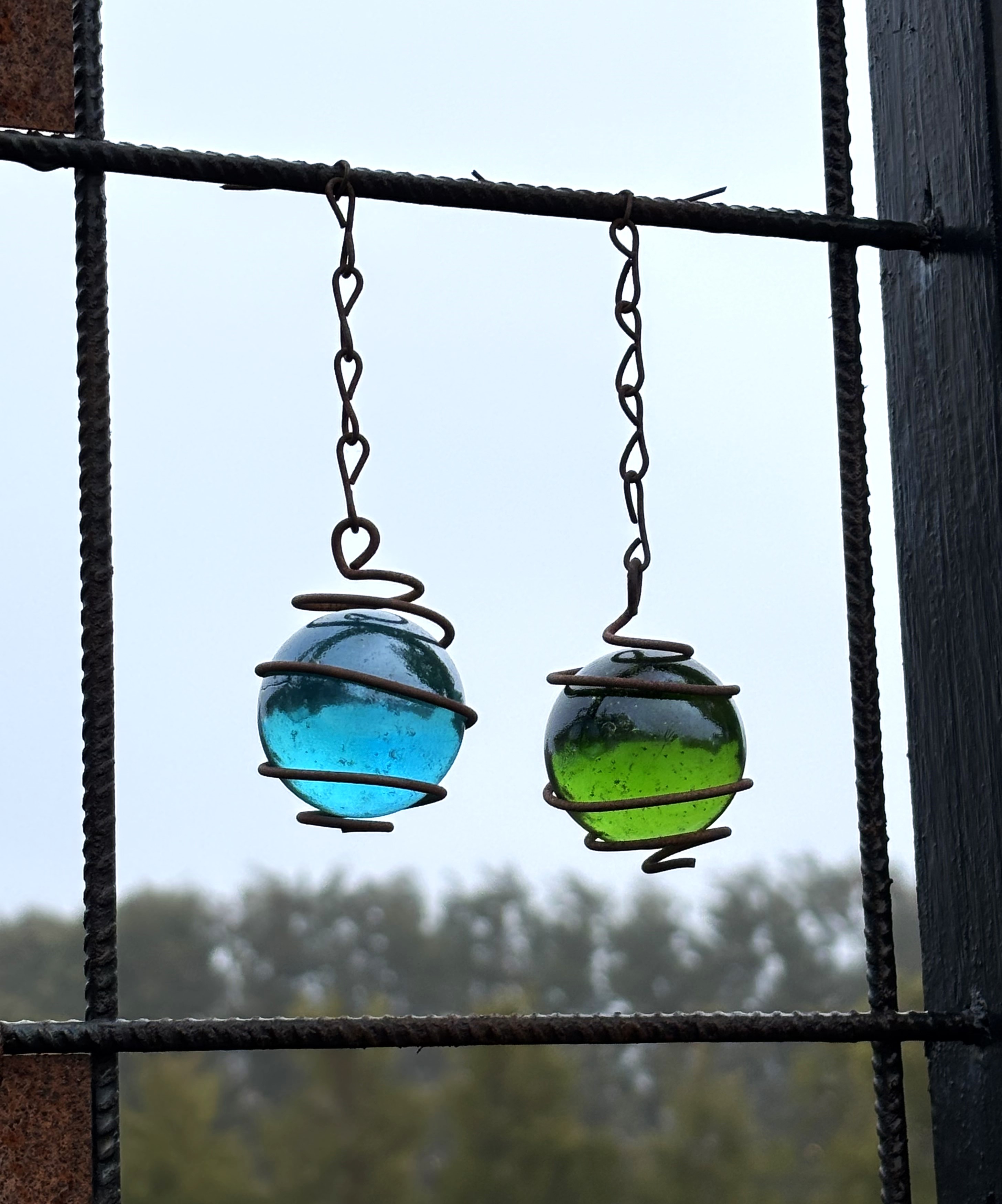 Glaskula GRÖN till armeringsnät 11,5 cm