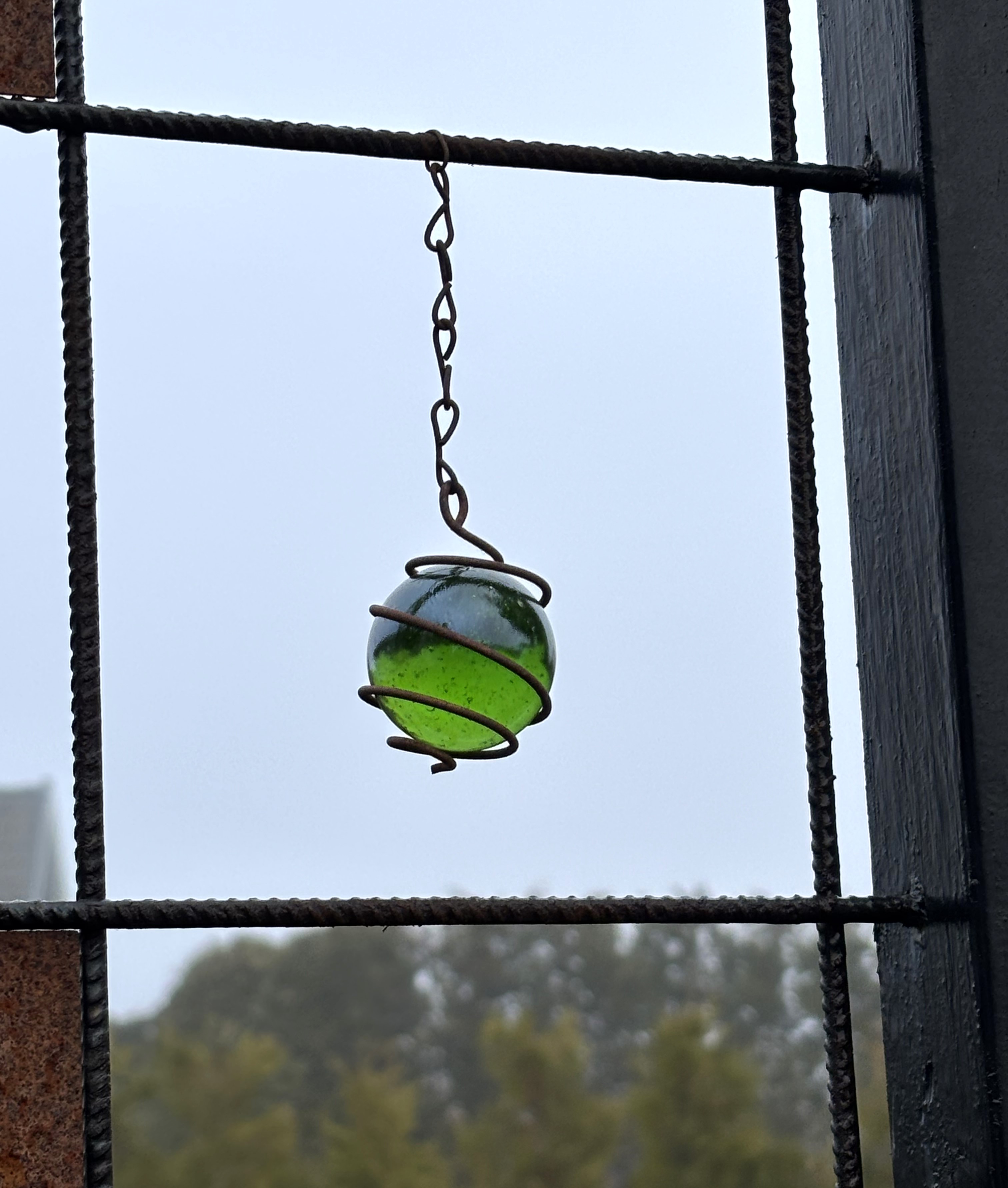 Glaskula GRÖN till armeringsnät 11,5 cm