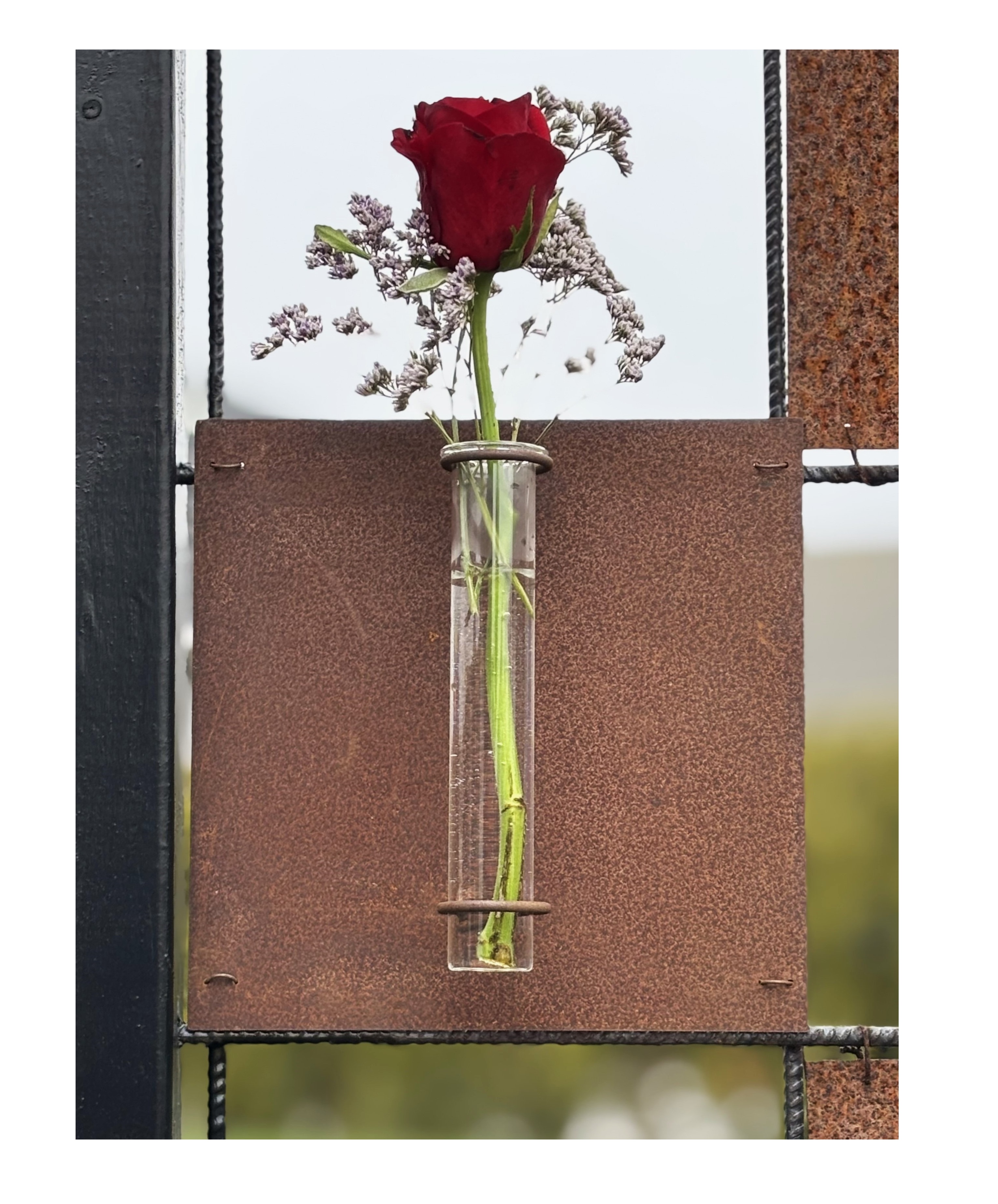 Vas med platta till armeringsnät 16,5 cm