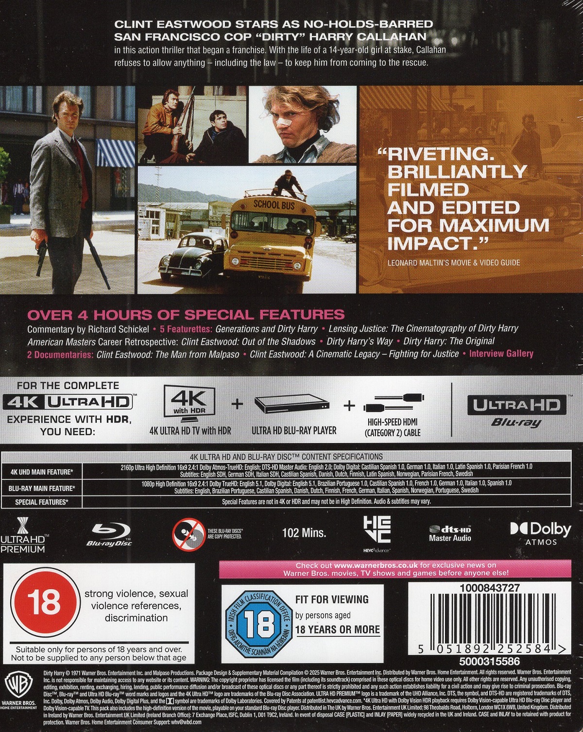 Dirty Harry (Limited Edition Steelbook) (4K UItra HD + Blu-ray) - 2