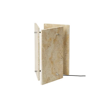 Oeste bordslampa travertin Ferm Living