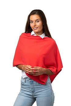  Liten Poncho,  Hibiscus från 8design cashmere, säljs på Hospitalsgatan